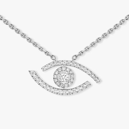 [Renovia Jewelry]Pave_ Diamond Necklace Lucky Eye