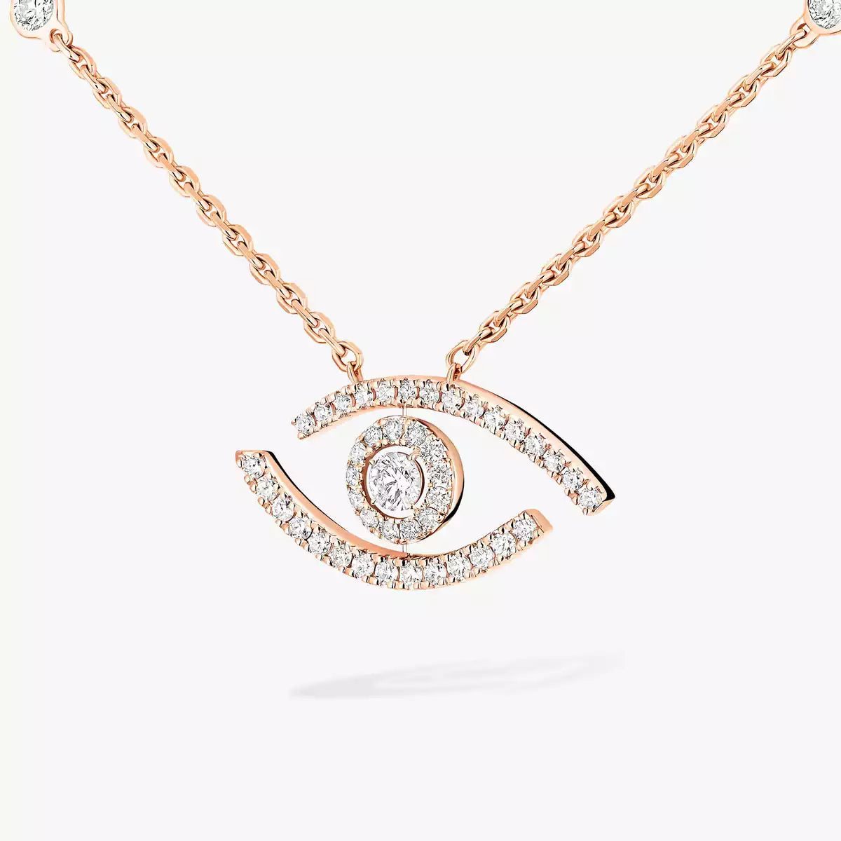 [Renovia Jewelry]Pave_ Diamond Necklace Lucky Eye