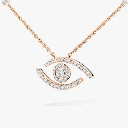 [Renovia Jewelry]Pave_ Diamond Necklace Lucky Eye