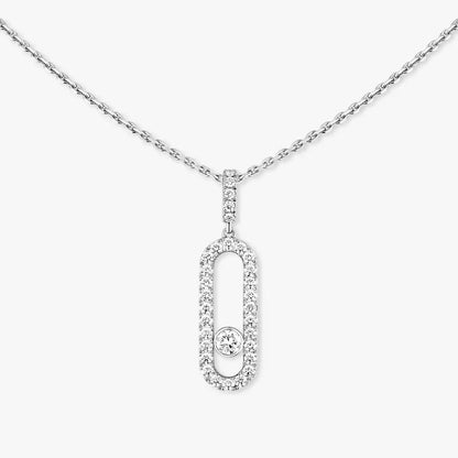 [Renovia Jewelry]Move Uno Diamond Necklace in Rose Gold