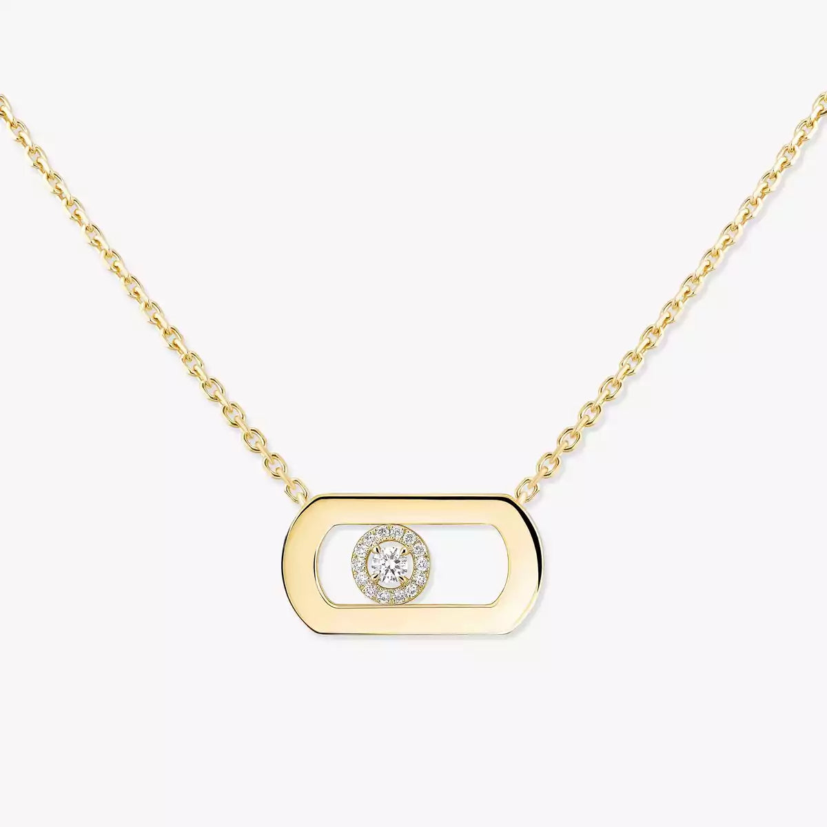 [Renovia Jewelry]So Move Diamond Necklace in Gold