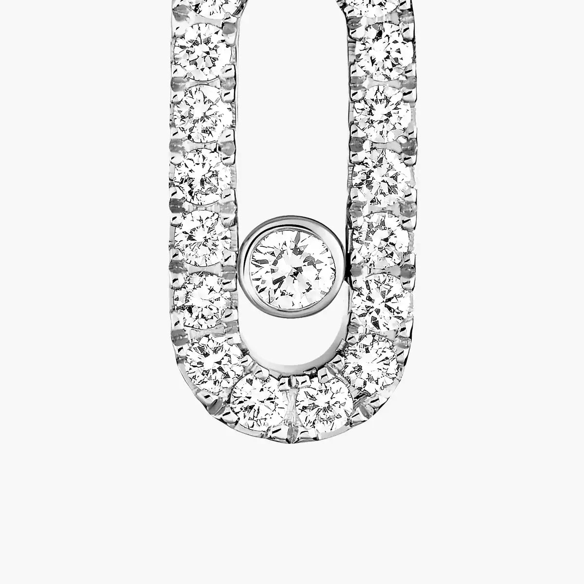 [Renovia Jewelry]Move Uno Single Diamond Hoop Earring