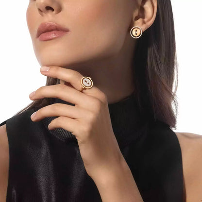 [Renovia Jewelry]Lucky Move Diamond Earrings