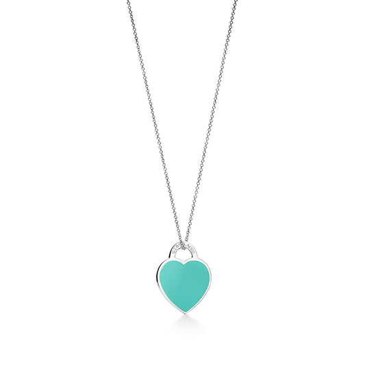 [Resenara Jewelry]SMALL HEART TAG PENDANT STERLING SILVER
