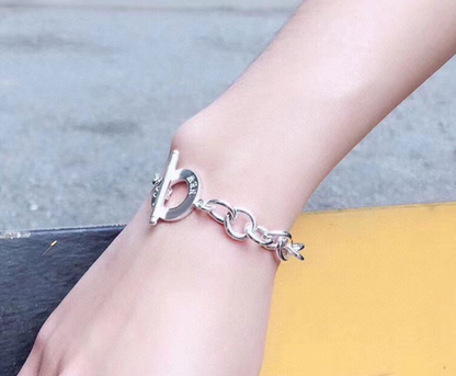 [Resenara Jewelry]TOGGLE TAG BRACELET SILVER