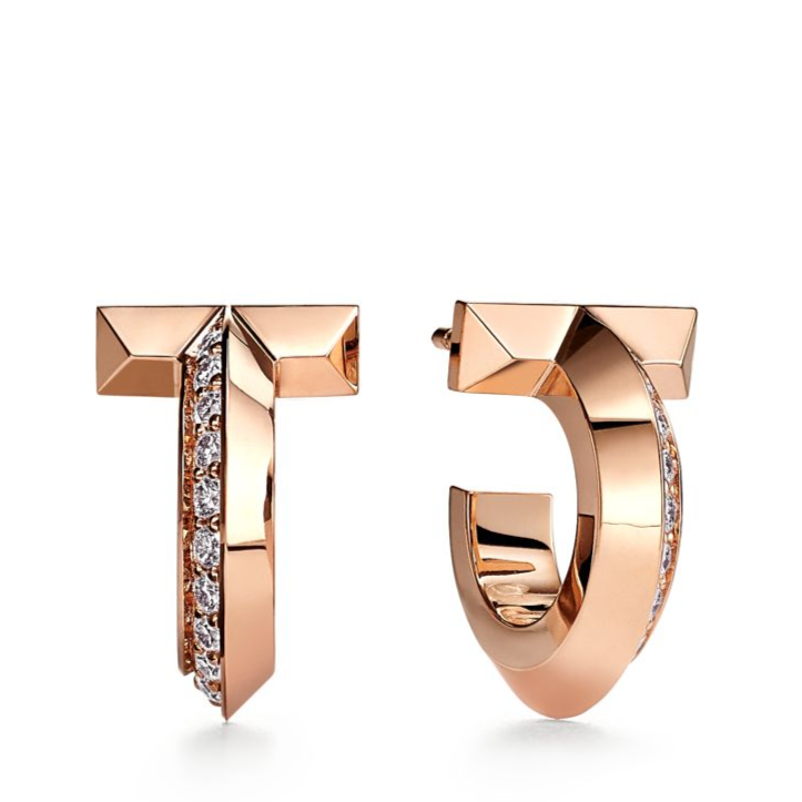 [Resenara Jewelry]T1 HOOP DIAMOND EARRINGS