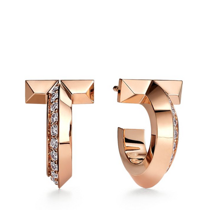 [Resenara Jewelry]T1 HOOP DIAMOND EARRINGS