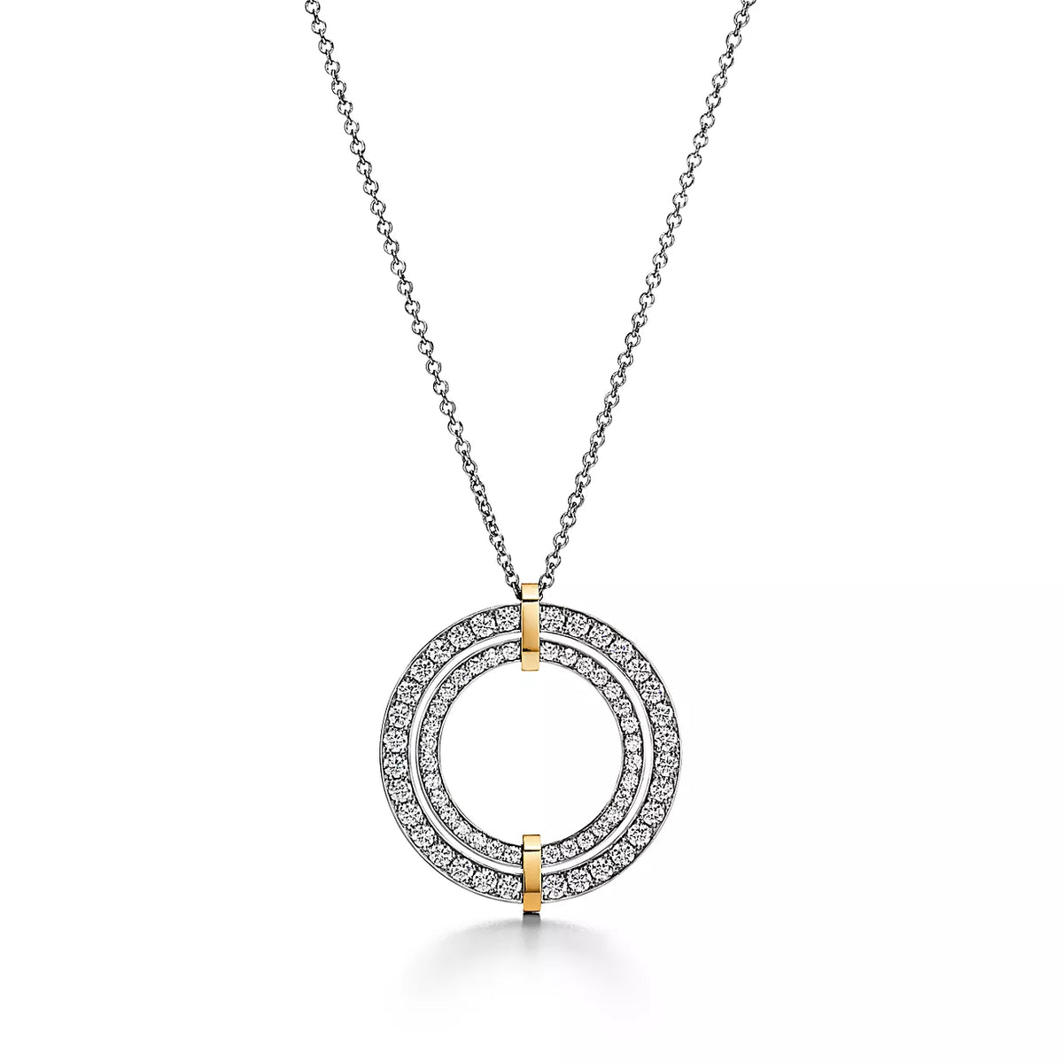 [Resenara Jewelry]EDGE DIAMOND GOLD SILVER NECKLACE