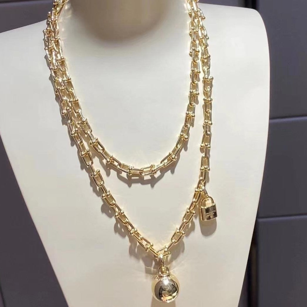 [Resenara Jewelry]HARDWEAR WRAP NECKLACE