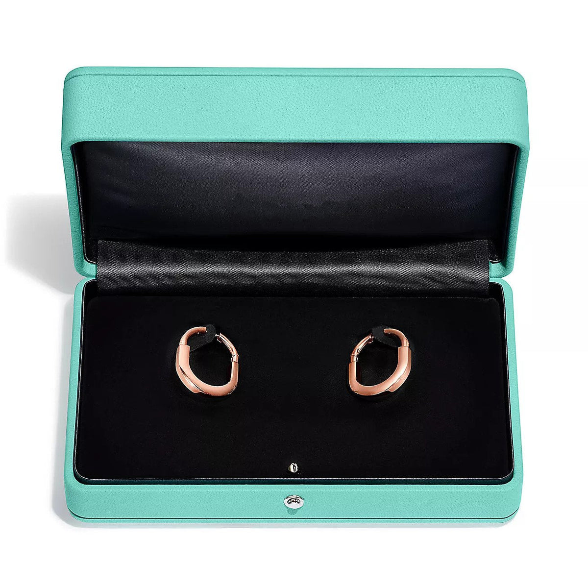 [Resenara Jewelry]LOCK MEDIUM DIAMNOND EARRINGS