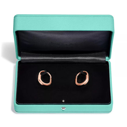 [Resenara Jewelry]LOCK MEDIUM DIAMNOND EARRINGS