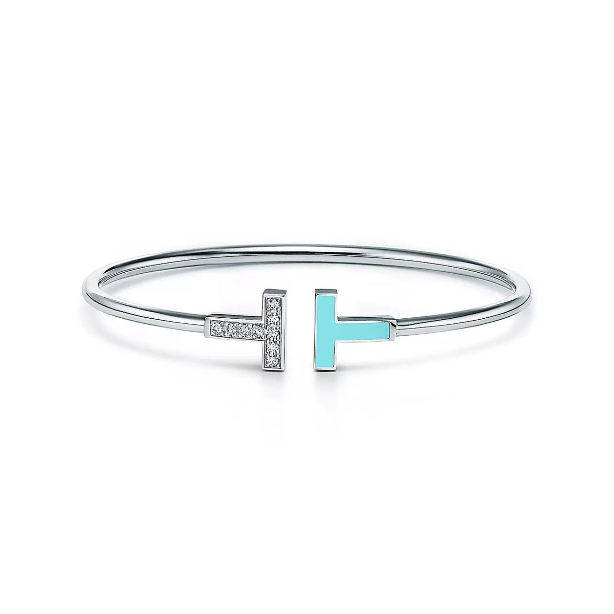 [Resenara Jewelry]T BRACELET 1.8MM TURQUOISE DIAMOND PINK GOLD