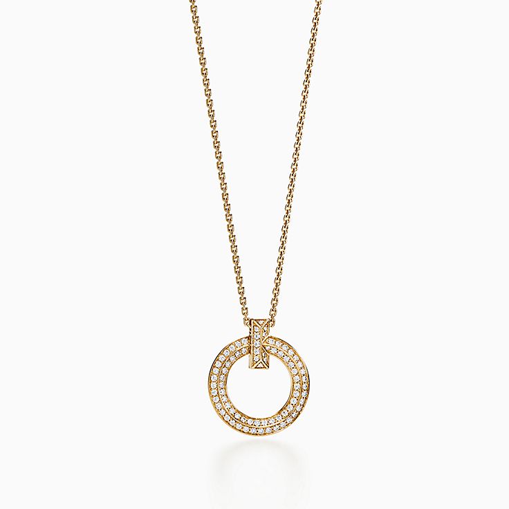[Resenara Jewelry]T WIRE PEDANT DIAMOND NECKLACE