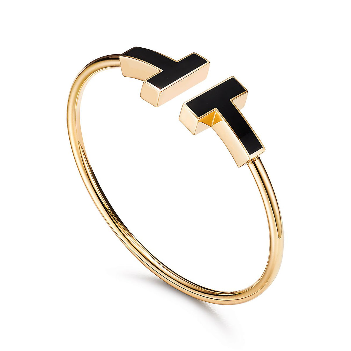 [Resenara Jewelry]T WIDE ONYX OPEN BRACELET