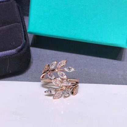 [Resenara Jewelry]VICTORIA DIAMOND VINE BYPASS RING PINK GOLD