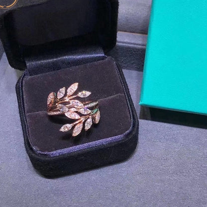 [Resenara Jewelry]VICTORIA DIAMOND VINE BYPASS RING PINK GOLD