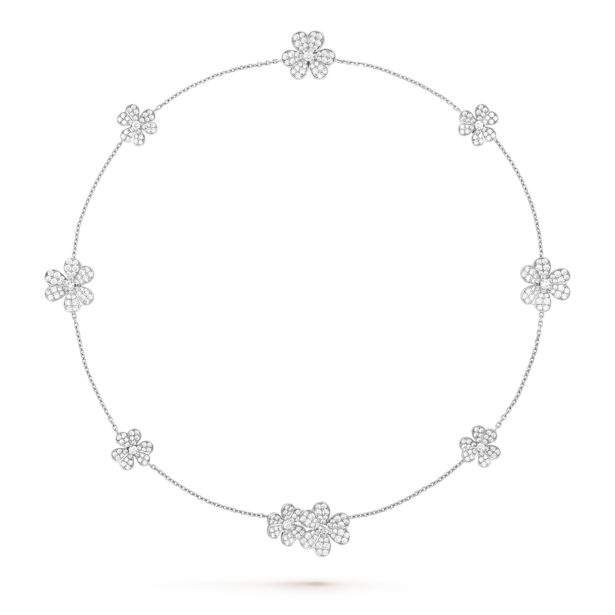 [Renovia Jewelry]FRIVOLE SILVER 9 FLOWERS NECKLACE