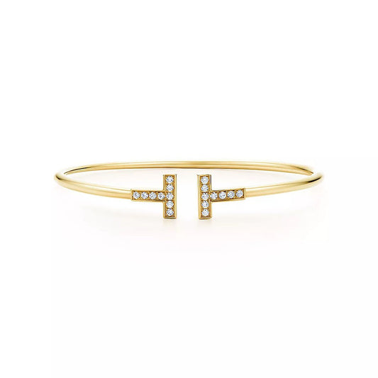 [Resenara Jewelry]T BRACELET 1.8MM GOLD DIAMOND