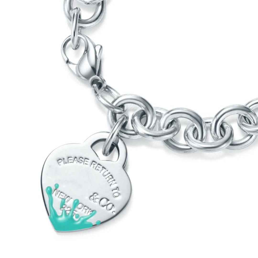 [Resenara Jewelry]LOVE HEART RETURN TO TIF SILVER BRACELET