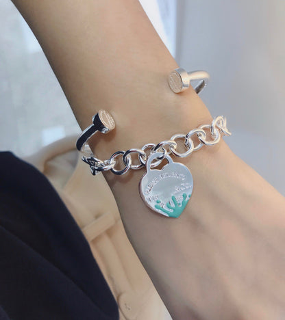 [Resenara Jewelry]LOVE HEART RETURN TO TIF SILVER BRACELET