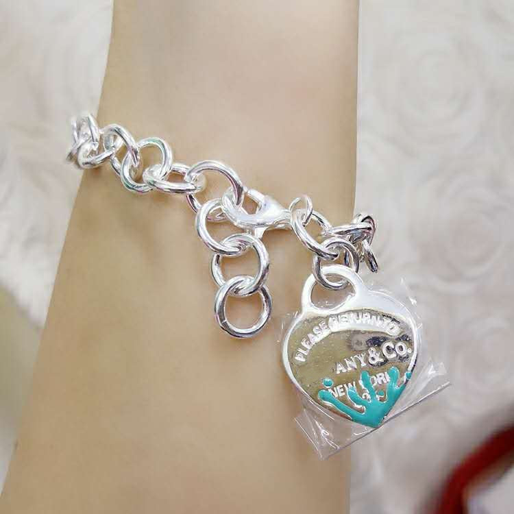 [Resenara Jewelry]LOVE HEART RETURN TO TIF SILVER BRACELET