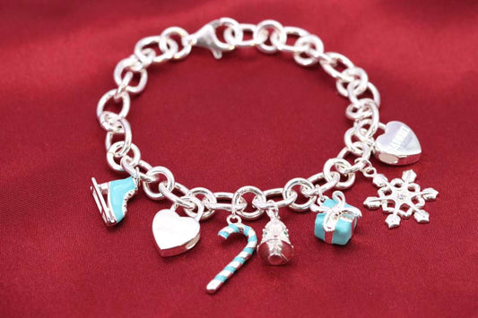 [Resenara Jewelry]CHRISTMAS SILVER BRACELET
