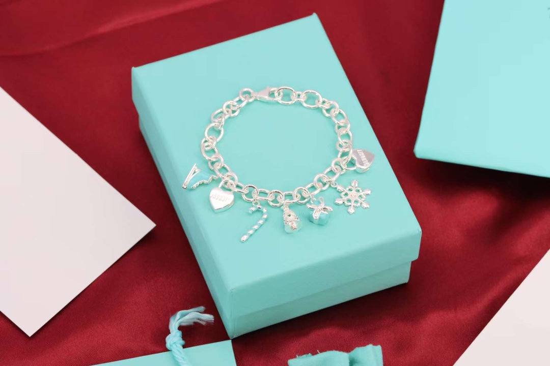 [Resenara Jewelry]CHRISTMAS SILVER BRACELET