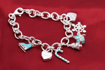 [Resenara Jewelry]CHRISTMAS SILVER BRACELET