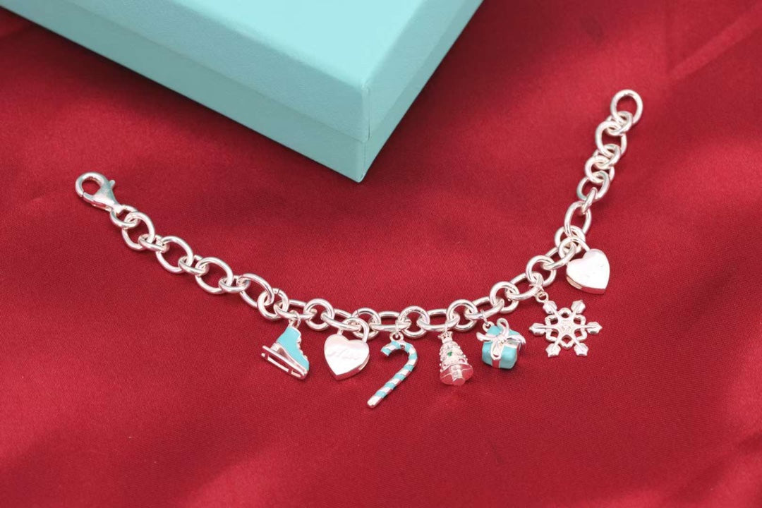 [Resenara Jewelry]CHRISTMAS SILVER BRACELET