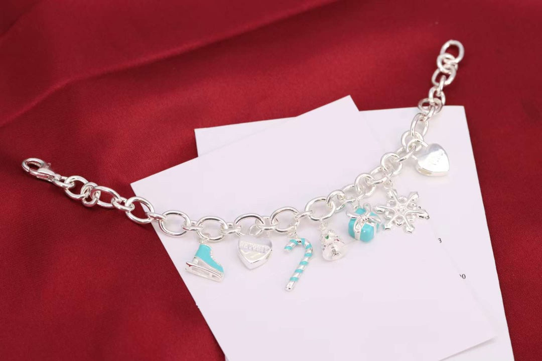 [Resenara Jewelry]CHRISTMAS SILVER BRACELET