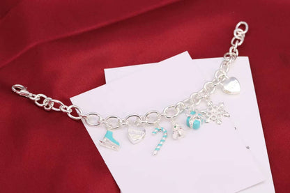 [Resenara Jewelry]CHRISTMAS SILVER BRACELET